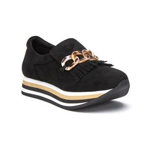 Coconuts by Matisse Bess Platform Loafers for Women in Black size 8